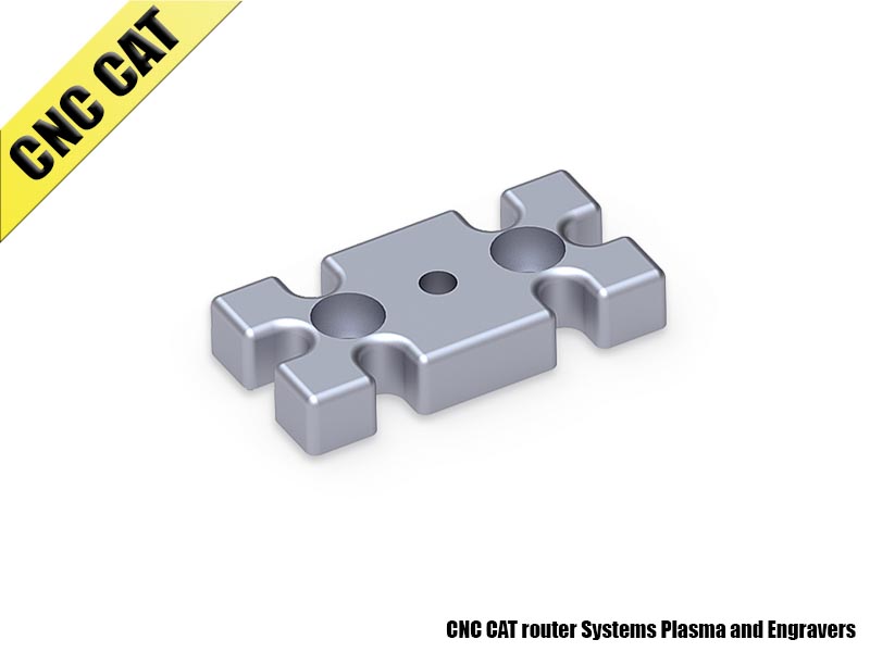 Leveling feet plate 40x80 Μ10